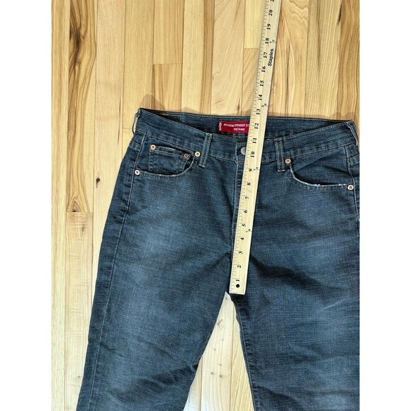 Levi’s 505 Lower Rise Straight Leg Size 10 MIS M Womens Black Denim - Picture 9 of 10